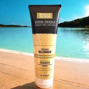 John Frieda Sheer Blonde Highlight Activating Brightening Shampoo, 11 fl oz